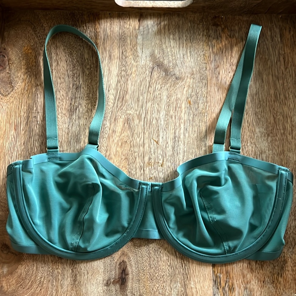 Cuup Balconette Bra Jade Green 32D